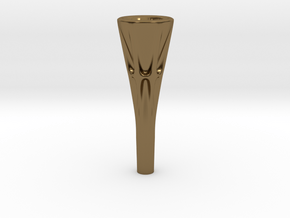 Fluted French Horn Mouthpiece in Polished Bronze