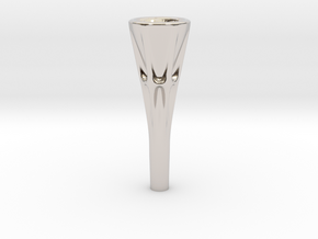 Fluted French Horn Mouthpiece in Platinum
