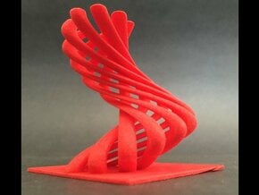 Dancing Cobras in Red Processed Versatile Plastic