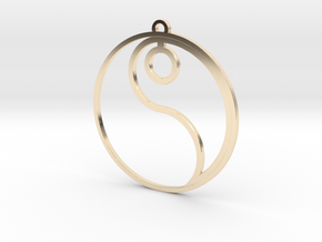 Ying (one of two pieces) in 14k Gold Plated Brass