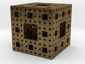 Menger cube in Natural Bronze