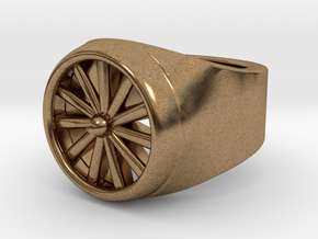 Jet Engine Ring 9.5  in Natural Brass