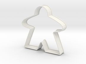 Meeple Cookie Cutter in White Natural Versatile Plastic