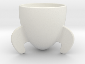 Rocket Espresso Cup in White Natural Versatile Plastic