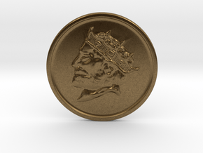 Silver Trenni Coin in Natural Bronze