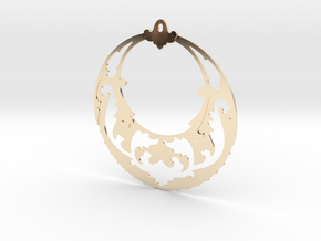 BlakOpal Victorian Open Hoop Earring - large in 14k Gold Plated Brass