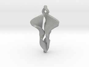 Pendant, Stylized 2 in Aluminum