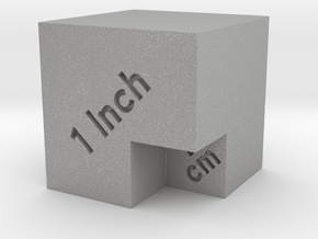 Scale Cube for photos in Aluminum