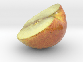The Apple-3-Half in Glossy Full Color Sandstone