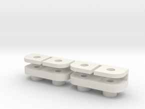 Savöx 1251MG Clamp For SDS 2.0 in White Natural Versatile Plastic