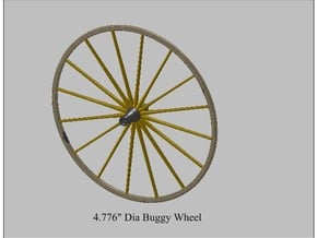 9th Scale Surrey Rear Wheel in White Processed Versatile Plastic