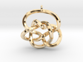 Knot Pendant (Earrings) in 14k Gold Plated Brass