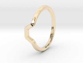 BETTER HALF Ring(HEXAGON), US size 6, d=16,5mm  in 14K Yellow Gold: 6 / 51.5