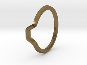 BETTER HALF Ring(HEXAGON), US size 11 d=20,5mm in Natural Bronze: 11 / 64