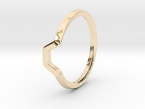 BETTER HALF Ring(HEXAGON), US size 11 d=20,5mm in 14K Yellow Gold: 11 / 64