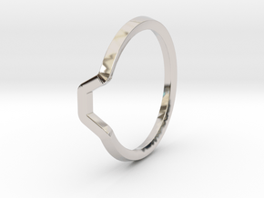BETTER HALF Ring(HEXAGON), US size 11 d=20,5mm in Platinum: 11 / 64