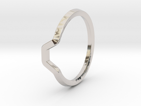 BETTER HALF Ring(HEXAGON), US size 4.5, d=15mm  in Platinum: 4.5 / 47.75