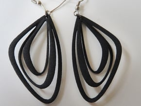 The Minimalist Earrings Set I (1 Pair) in Black Natural Versatile Plastic