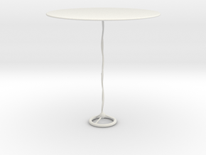 Modern glass table in White Natural Versatile Plastic