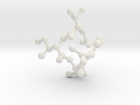 STINA Custom Peptide Sequence Pendant in White Natural Versatile Plastic