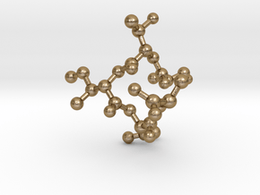 STINA Custom Peptide Sequence Pendant in Polished Gold Steel