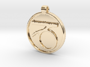 Zodiac KeyChain Medallion-CAPRICON in 14K Yellow Gold