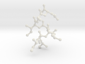 JILLIAN BIGGEST Custom Peptide Sequence Pendant in White Natural Versatile Plastic