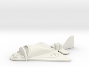 Ancient flying machine (jet) in White Natural Versatile Plastic