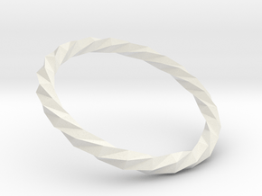 Twistium - Bracelet P=160mm Color in White Natural Versatile Plastic