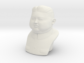 Kim Jong-un bust - smalle version in White Natural Versatile Plastic