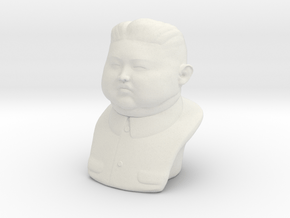 Kim Jonh-un bust - downloadable in White Natural Versatile Plastic