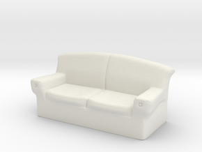 28mm scale Couch in White Natural Versatile Plastic