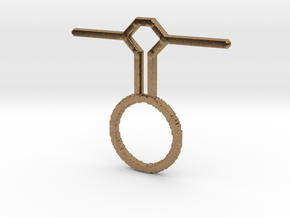 Pendulum Pendant in Natural Brass