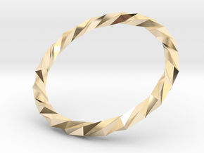 Twistium - Bracelet P=180mm Color in 14k Gold Plated Brass