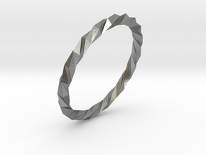 Twistium - Bracelet P=190mm Color in Natural Silver