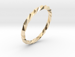 Twistium - Bracelet P=190mm Color in 14k Gold Plated Brass