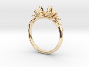 Corinthian Ring SizeUS5.0 in 14k Gold Plated Brass