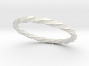 Twistium - Bracelet P=210mm Color in White Natural Versatile Plastic
