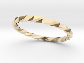 Twistium - Bracelet P=210mm Color in 14k Gold Plated Brass