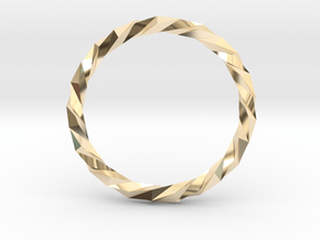 Twistium - Bracelet P=230mm Color in 14k Gold Plated Brass
