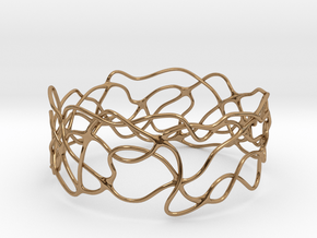 Bracelet 'Wave Length' in Polished Brass
