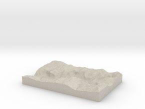 Model of Yosemite in Natural Sandstone