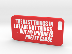 Iphone6 Case 'Things' in Red Processed Versatile Plastic