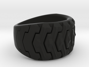 Combine  Ring Size 10 in Black Natural Versatile Plastic