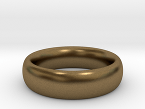 Plain Ring v1 Size11-7mm-3.2 in Natural Bronze