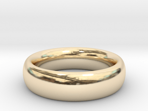 Plain Ring v1 Size11-7mm-3.2 in 14K Yellow Gold