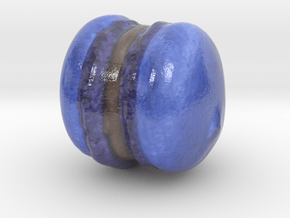 The Blueberry Macaron-mini in Glossy Full Color Sandstone