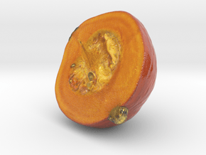 The Pumpkin-2-Half-mini in Glossy Full Color Sandstone