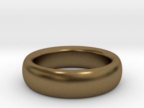 Plain Ring flat inside size11 w 7mm  t 3.2mm  in Natural Bronze