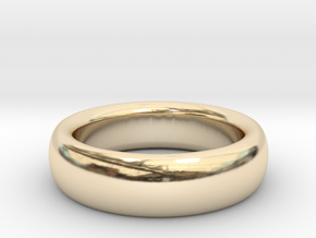 Plain Ring flat inside size11 w 7mm  t 3.2mm  in 14K Yellow Gold